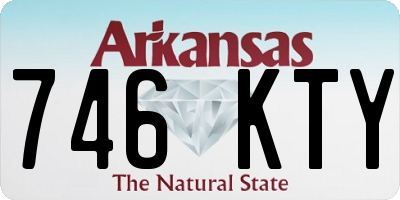AR license plate 746KTY
