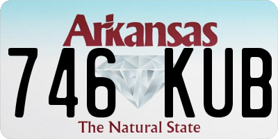 AR license plate 746KUB