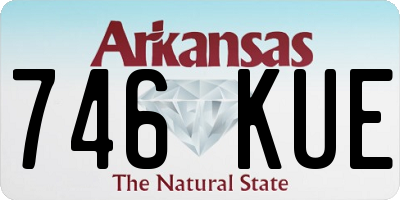 AR license plate 746KUE