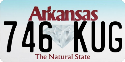 AR license plate 746KUG