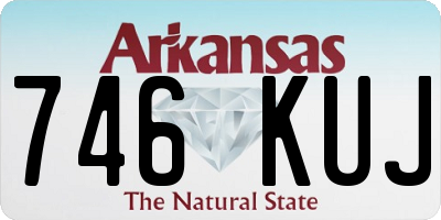 AR license plate 746KUJ