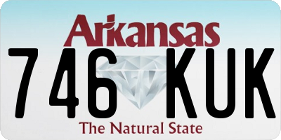 AR license plate 746KUK