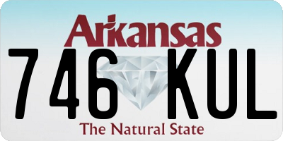 AR license plate 746KUL