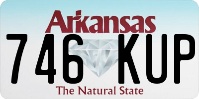 AR license plate 746KUP