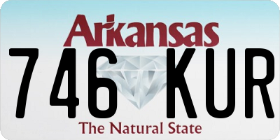 AR license plate 746KUR