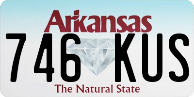 AR license plate 746KUS