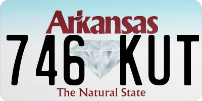 AR license plate 746KUT