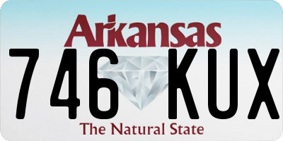 AR license plate 746KUX