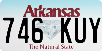 AR license plate 746KUY
