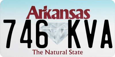 AR license plate 746KVA