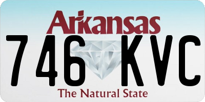 AR license plate 746KVC