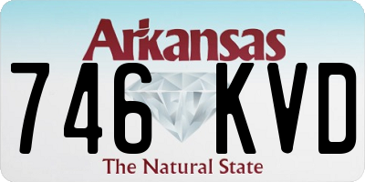 AR license plate 746KVD