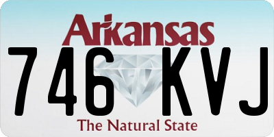AR license plate 746KVJ