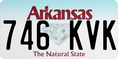 AR license plate 746KVK