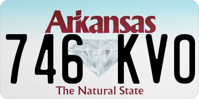 AR license plate 746KVO