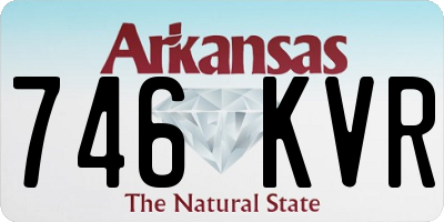 AR license plate 746KVR