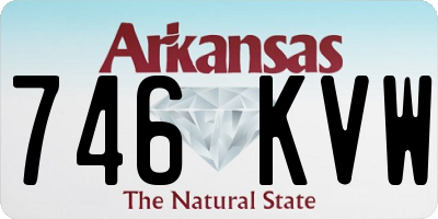 AR license plate 746KVW