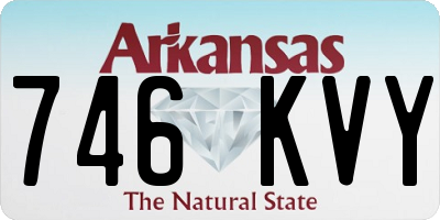 AR license plate 746KVY
