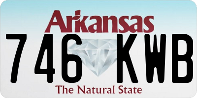 AR license plate 746KWB