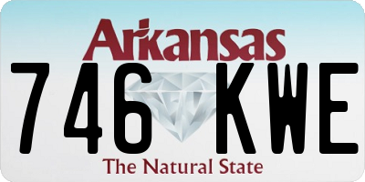 AR license plate 746KWE