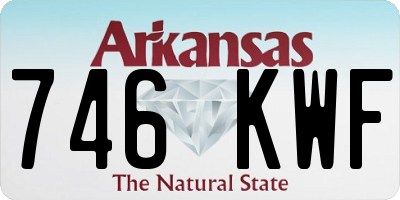 AR license plate 746KWF