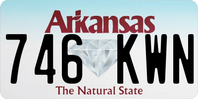 AR license plate 746KWN