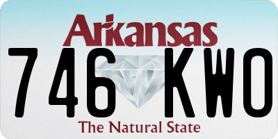 AR license plate 746KWO