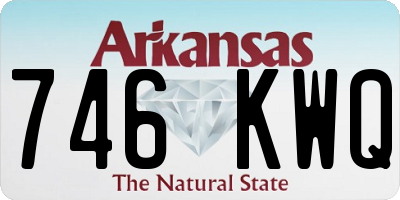 AR license plate 746KWQ