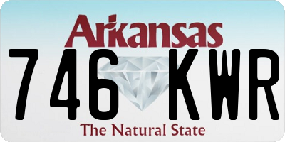 AR license plate 746KWR