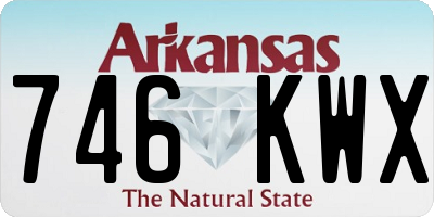 AR license plate 746KWX