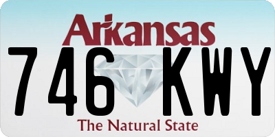 AR license plate 746KWY