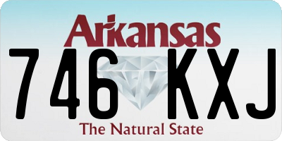 AR license plate 746KXJ