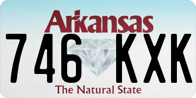 AR license plate 746KXK