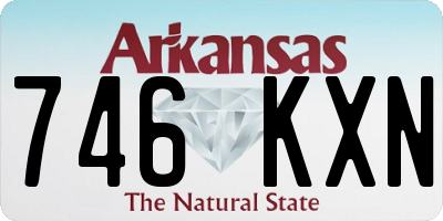 AR license plate 746KXN