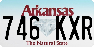 AR license plate 746KXR