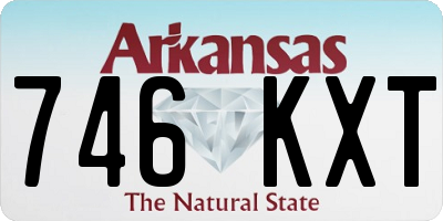 AR license plate 746KXT
