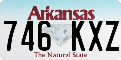 AR license plate 746KXZ