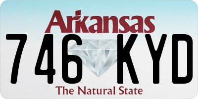 AR license plate 746KYD