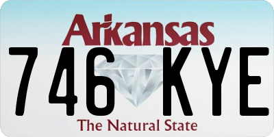 AR license plate 746KYE
