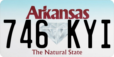 AR license plate 746KYI