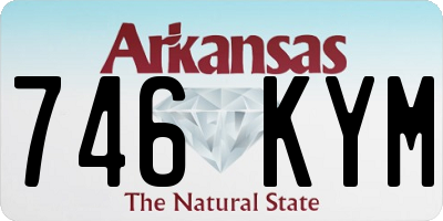 AR license plate 746KYM