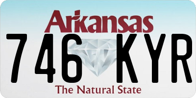 AR license plate 746KYR