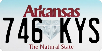 AR license plate 746KYS