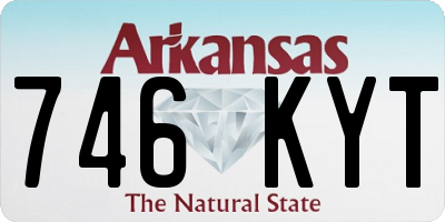 AR license plate 746KYT