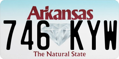 AR license plate 746KYW
