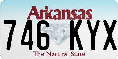 AR license plate 746KYX