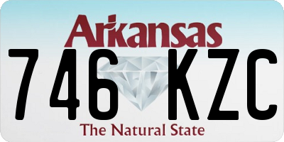 AR license plate 746KZC
