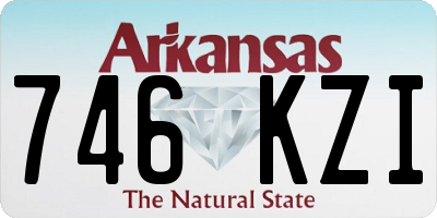 AR license plate 746KZI