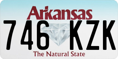 AR license plate 746KZK
