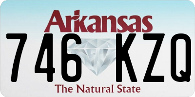 AR license plate 746KZQ